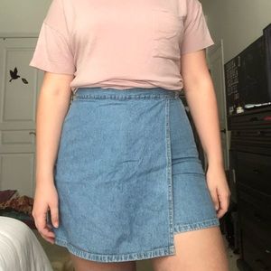 Skirt blue jeans